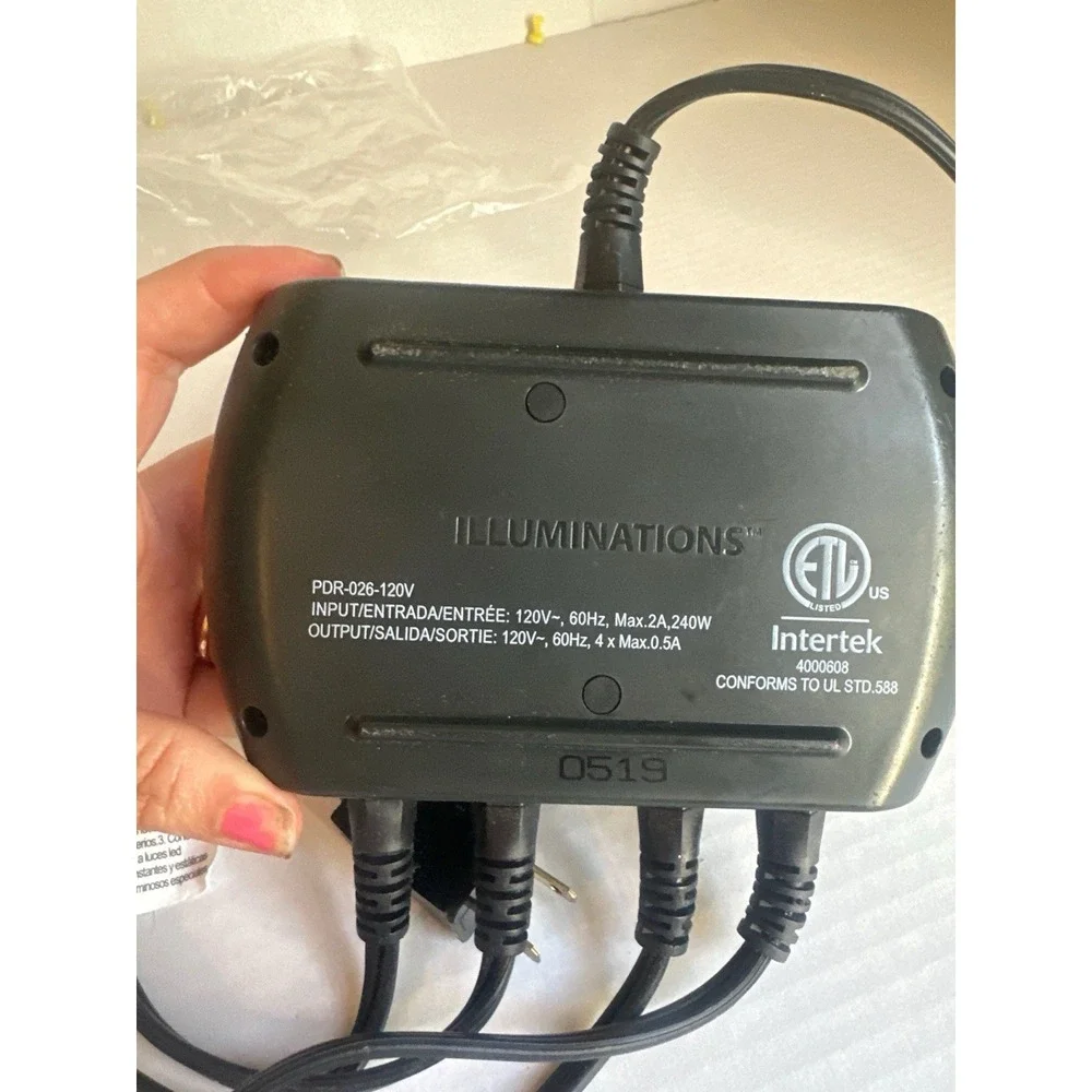 Lumations LED Light Wizard 4 Ports Motion Effects Show Controller NO REMOTE